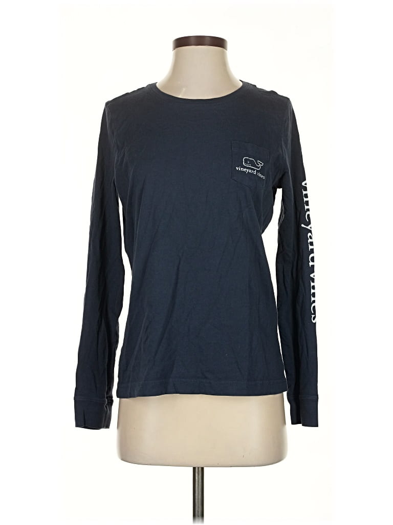 Pre-owned Vineyard Vines Long Sleeve T-shirt In Blue