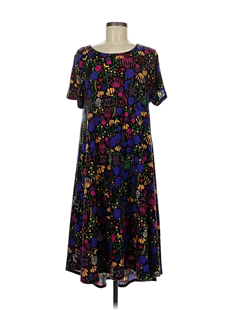 Pre-owned Lularoe Casual Dress In Black