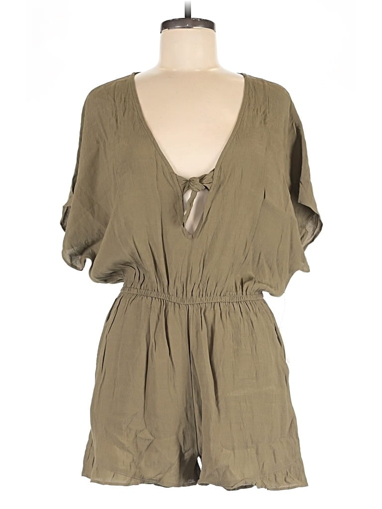 Pre-owned Express Romper In Green