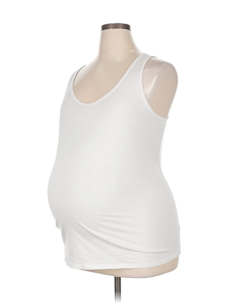 Pre-owned Time And Tru Sleeveless T-shirt In White