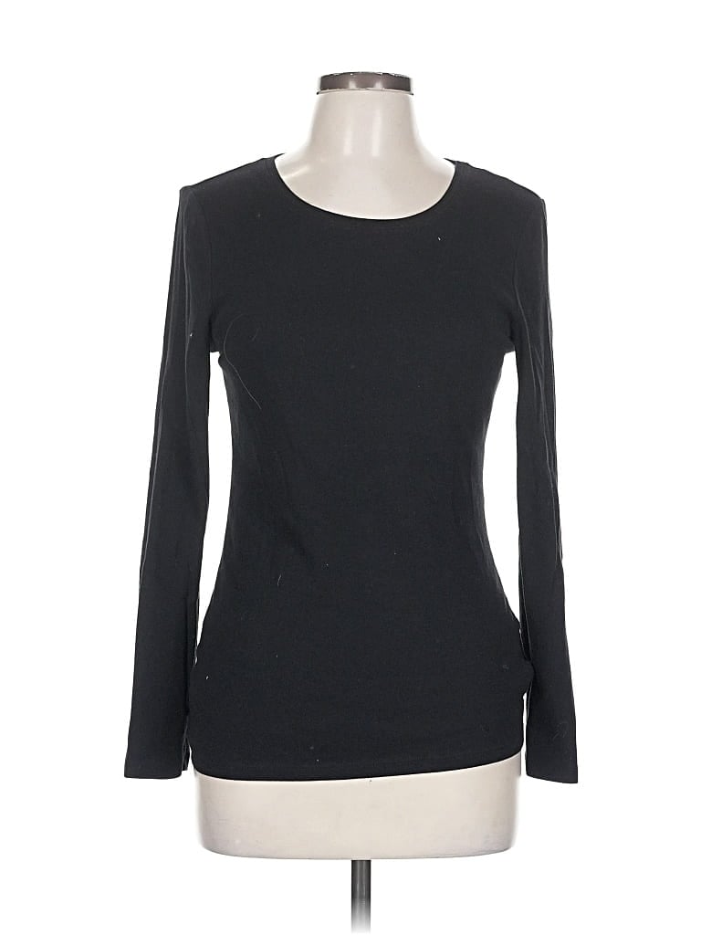 Pre-owned Old Navy Long Sleeve T-shirt In Black