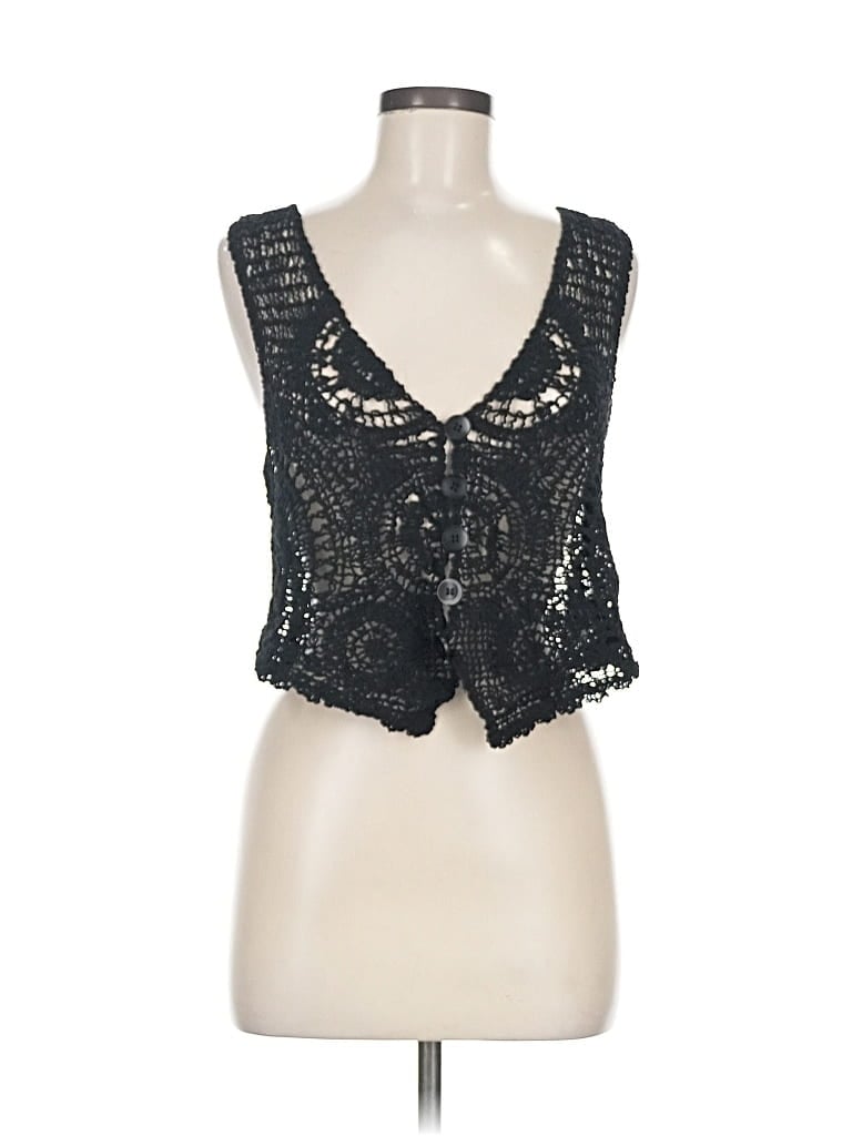 Pre-owned Shein Cardigan Sweater In Black