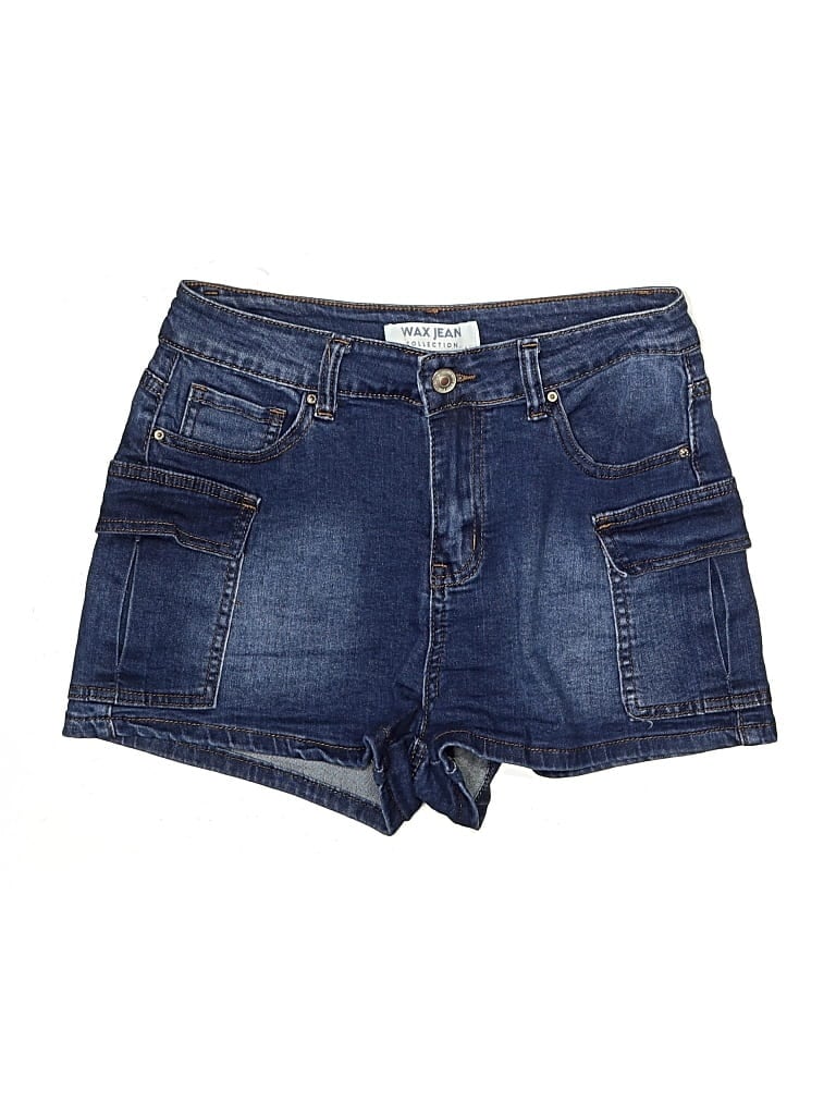 Pre-owned Wax Jean Denim Shorts In Blue