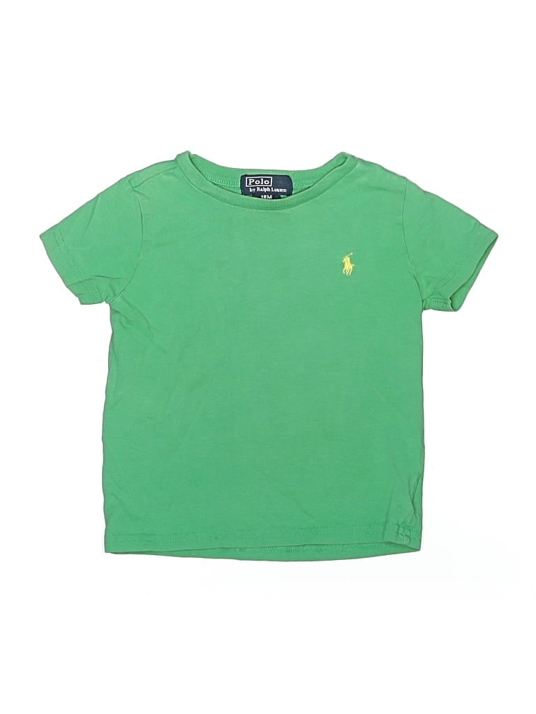 Pre-owned Polo By Ralph Lauren Kids' Short Sleeve T-shirt In Green