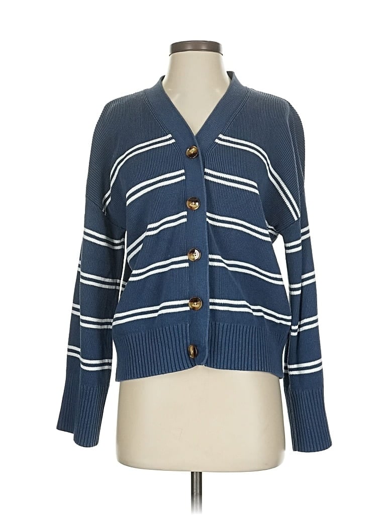 Pre-owned Lake Cardigan Sweater In Blue