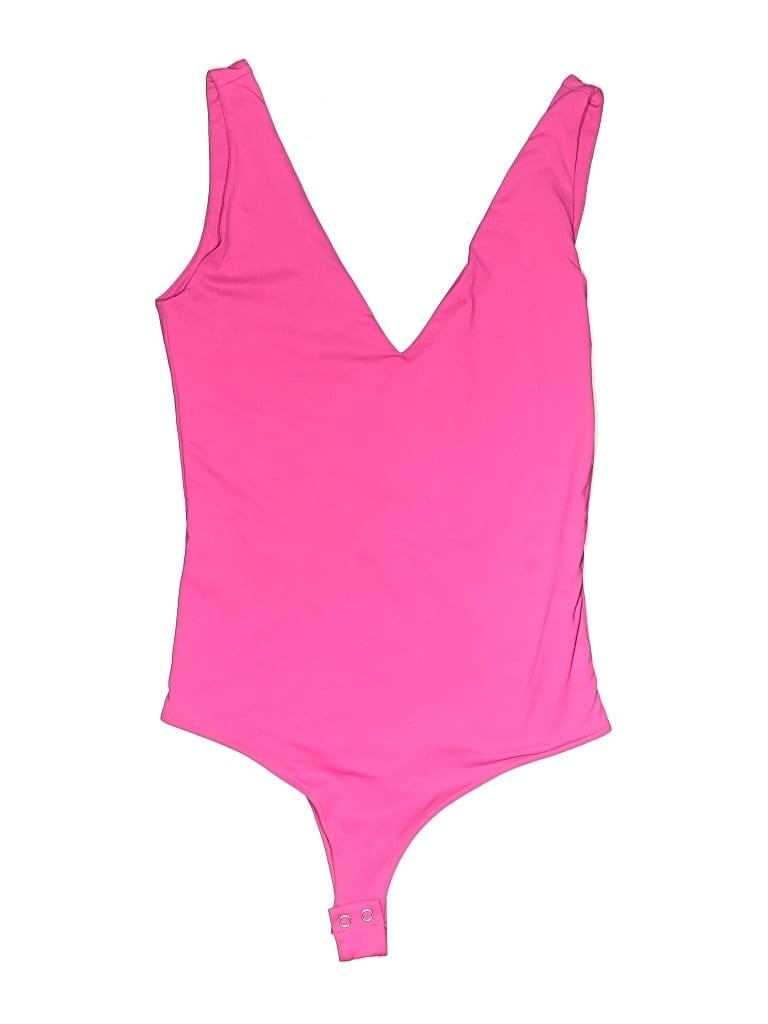 Pre-owned Reoria Bodysuit In Pink