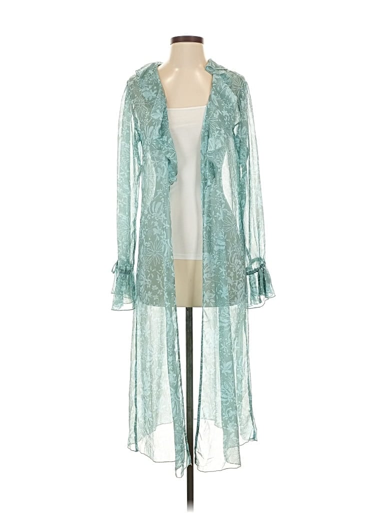 Pre-owned Wild Fable Kimono In Blue