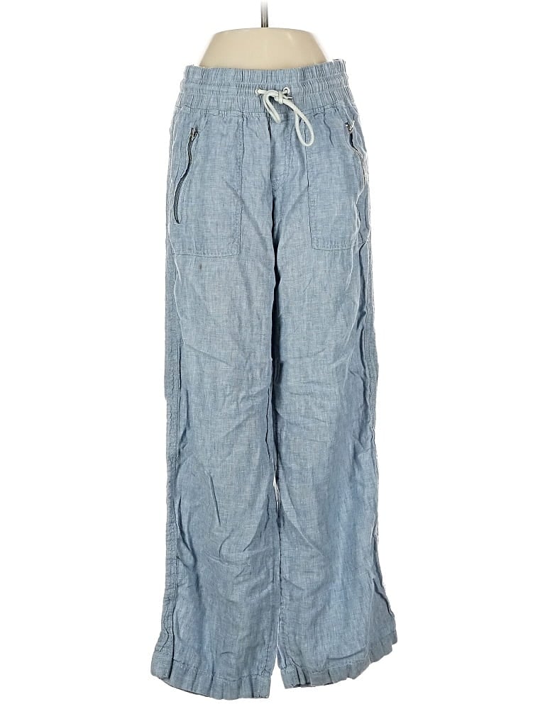 Pre-owned Athleta Linen Pants In Blue