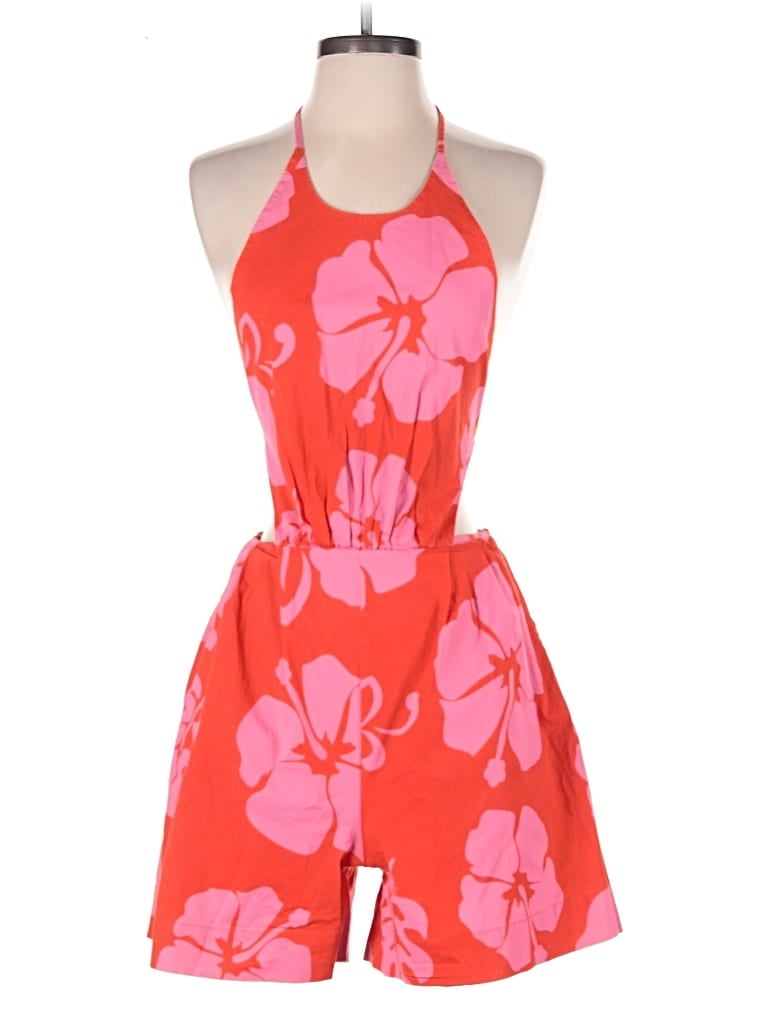 Pre-owned Staud Romper In Red