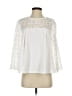 Eri + Ali White 3/4 Sleeve Blouse Size S - photo 1