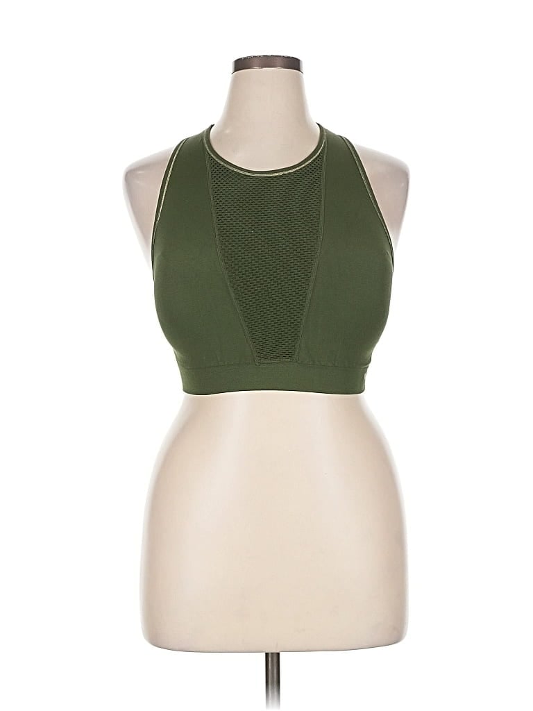 Pre-owned Puma Tank Top Green Halter Neckline Tops