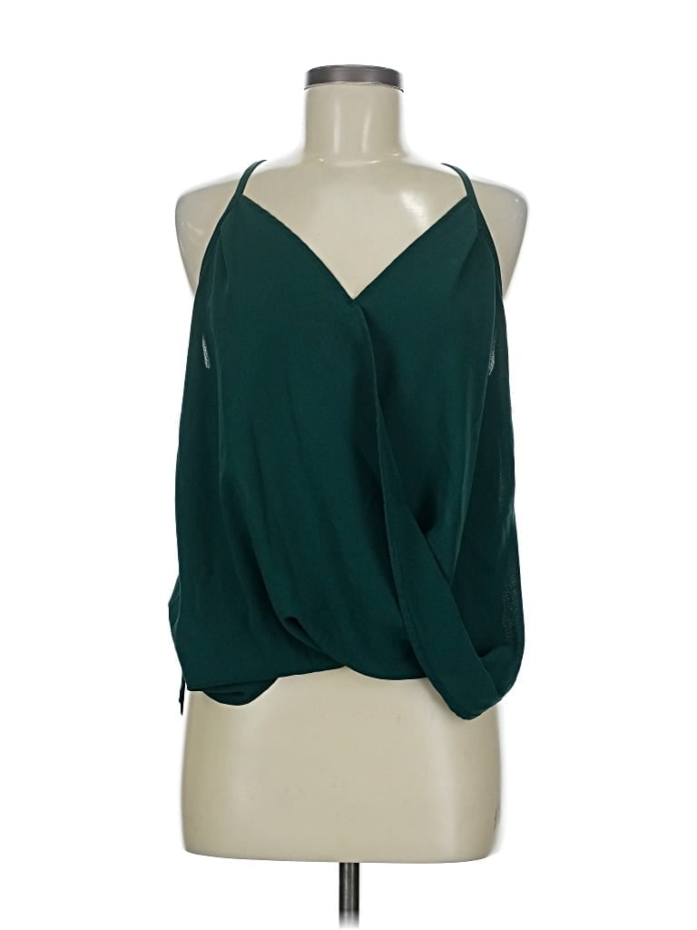 Pre-owned Shein Sleeveless Blouse In Green