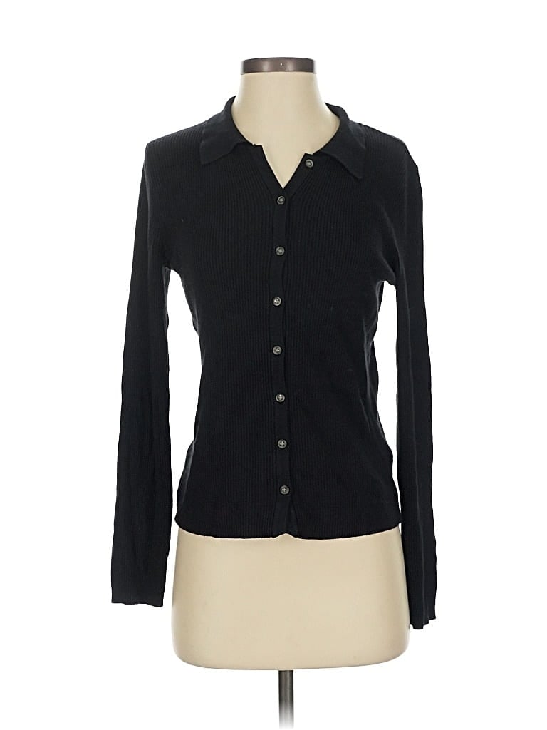 Pre-owned Assorted Brands Long Sleeve Blouse In Black