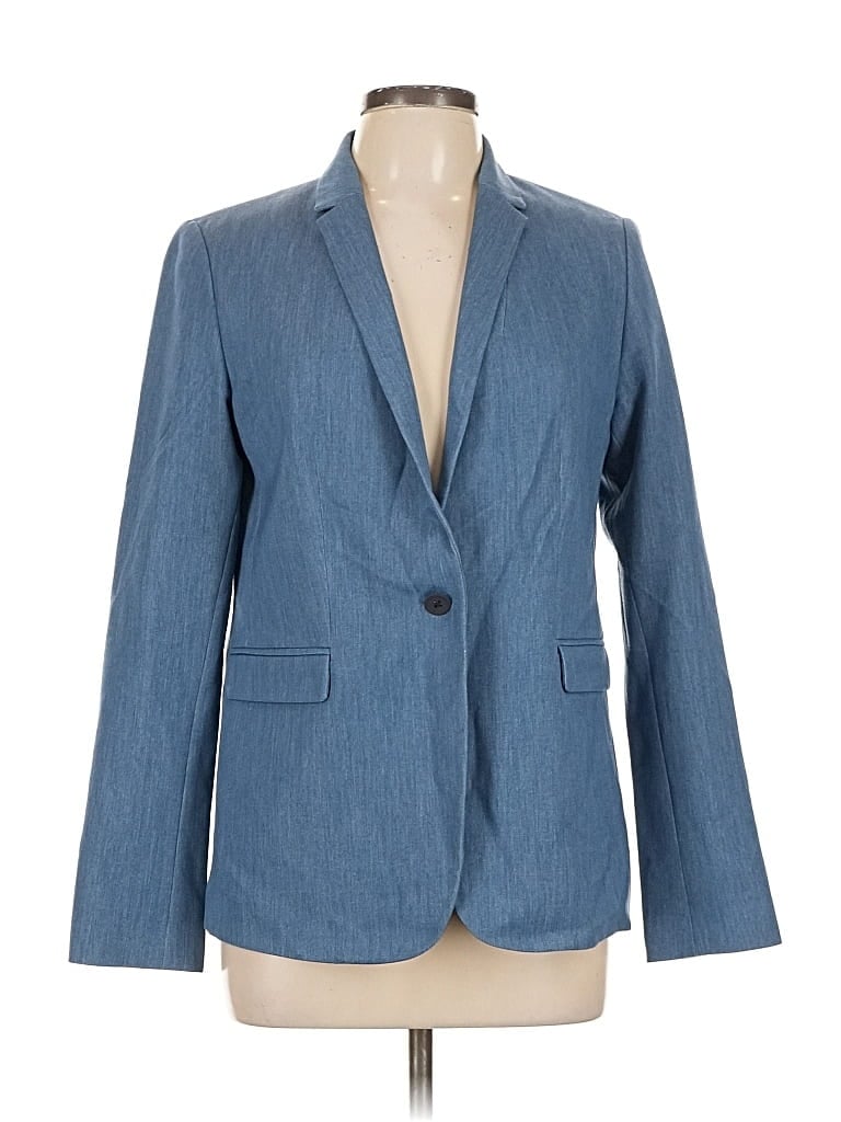 Pre-owned T Tahari Blazer Jacket In Blue