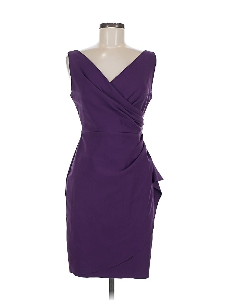 Pre-owned Alex Evenings Cocktail Dress In Purple