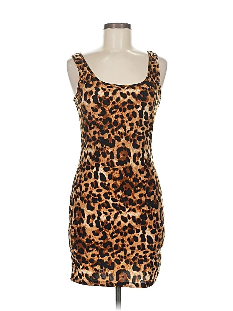 Pre-owned Shein Cocktail Dress In Brown