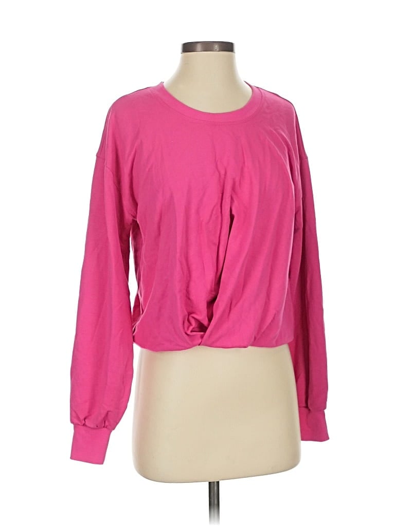 Pre-owned Maeve By Anthropologie Long Sleeve T-shirt In Pink