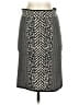 BCBGMAXAZRIA Chevron-herringbone Silver Formal Skirt Size S - photo 1