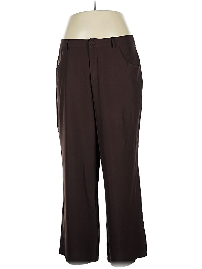 Pre-owned Shein Curve Dress Pants In Brown