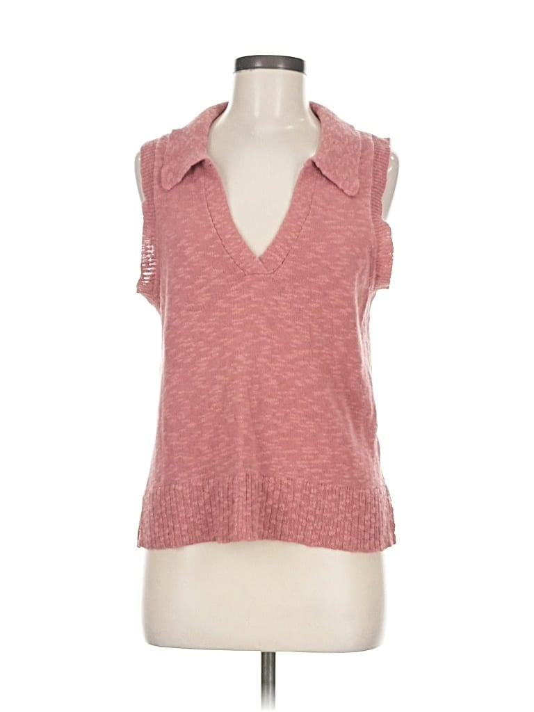 Pre-owned Jamison Sweater Vest In Pink