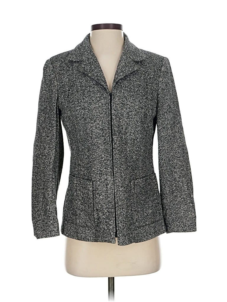 Pre-owned Talbots Blazer Jacket In Gray