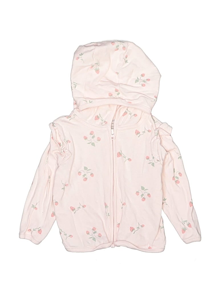 Pre-owned Child Of Mine By Carter's Babies' Zip Up Hoodie In Pink