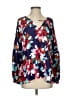Crosby 100% Polyester Blue Long Sleeve Blouse Size S - photo 1