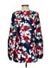 Crosby 100% Polyester Blue Long Sleeve Blouse Size S - photo 2