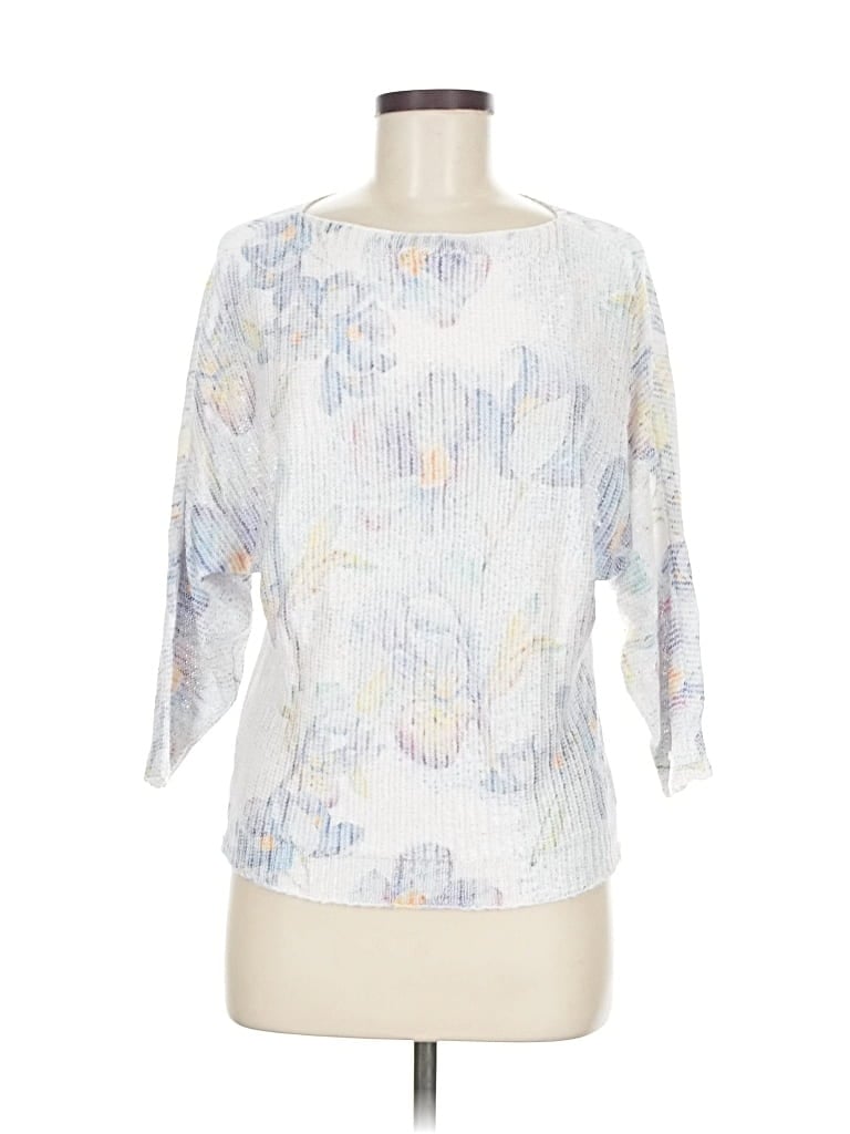 Pre-owned Sioni Pullover Sweater In White