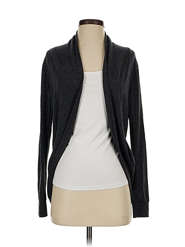 Pre-owned Ambiance Apparel Cardigan Sweater In Gray