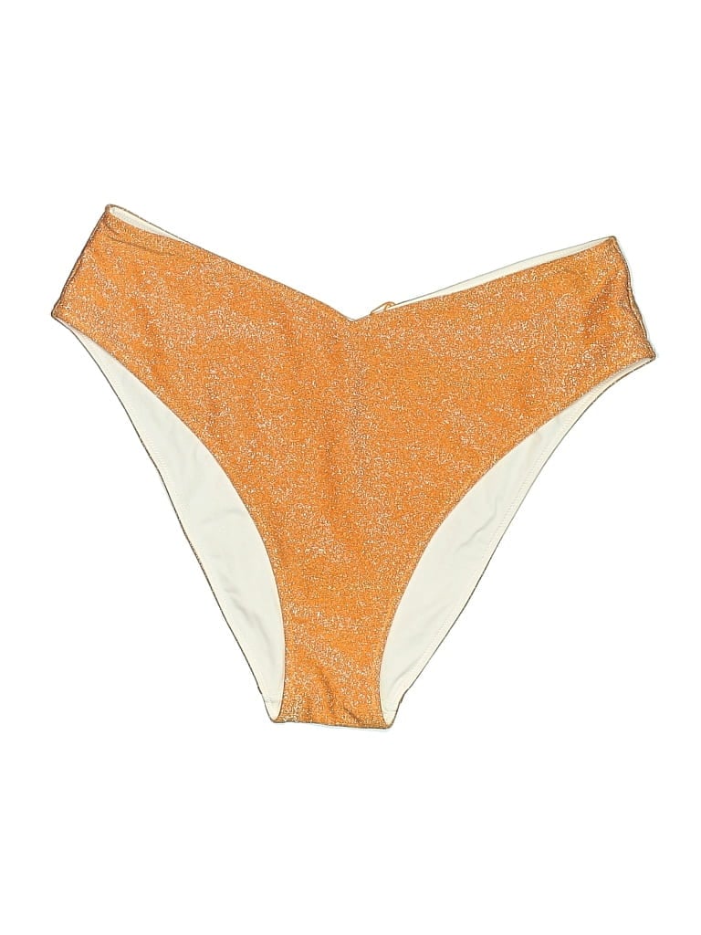 Pre-owned Victoria's Secret Pink Swimsuit Bottoms In Orange