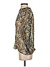 Carlucci 100% Polyester Brown Long Sleeve Blouse Size 4 - photo 5