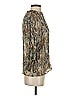 Carlucci 100% Polyester Brown Long Sleeve Blouse Size 4 - photo 4