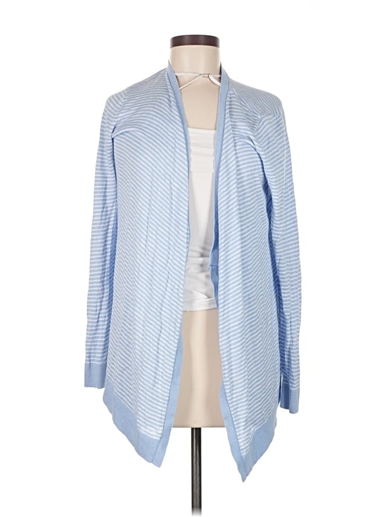 Pre-owned Ann Taylor Cardigan Sweater In Blue