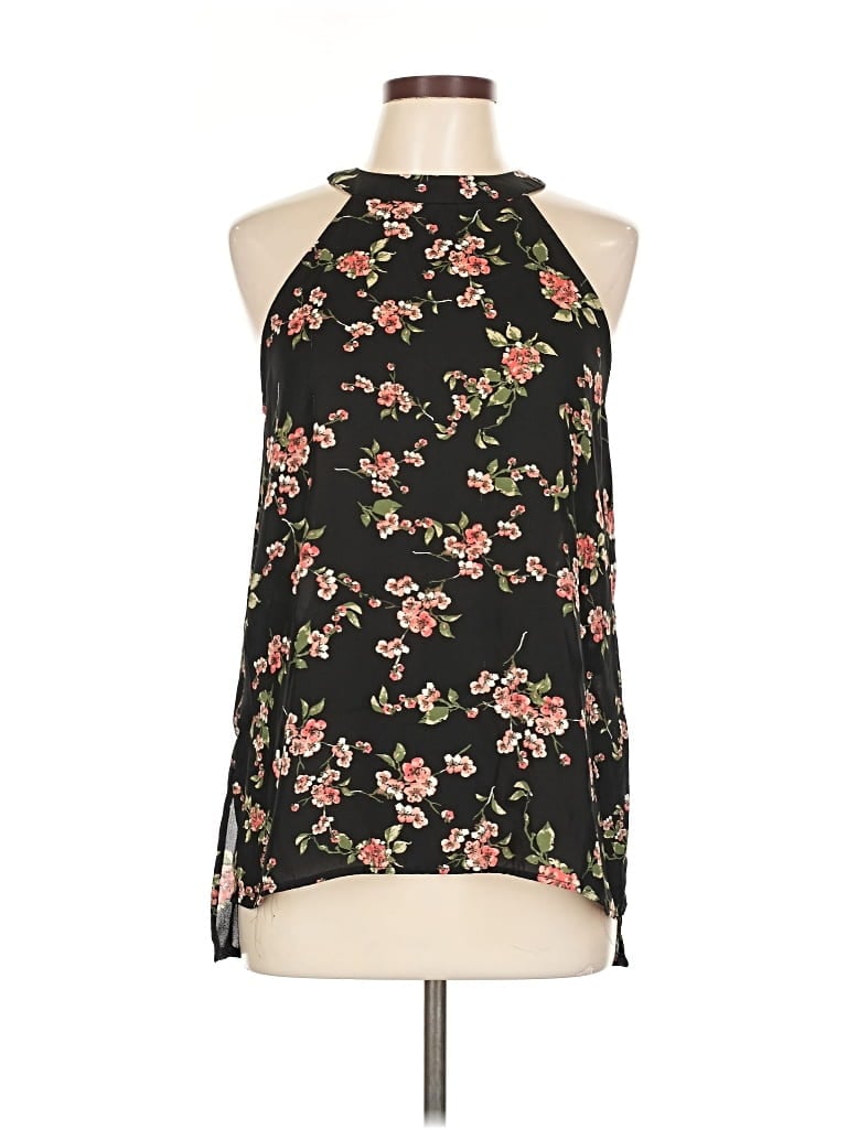 Pre-owned Paper Crane Sleeveless Blouse In Black