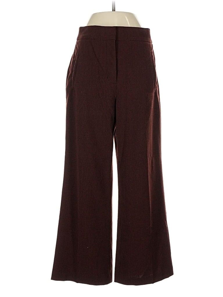 Pre-owned Little Moon Dress Pants In Burgundy
