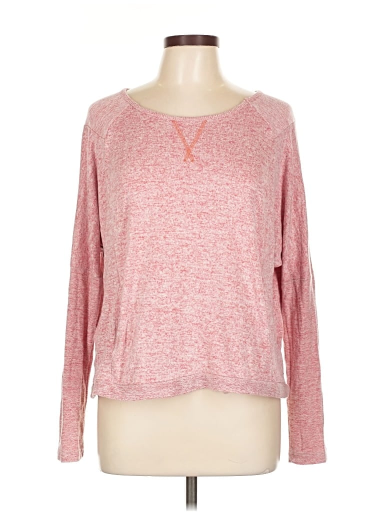 Pre-owned Roxy 3/4 Sleeve T-shirt In Pink