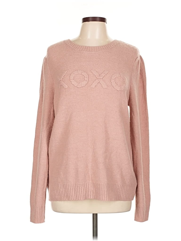 Pre-owned Marled By Reunited Pullover Sweater In Pink