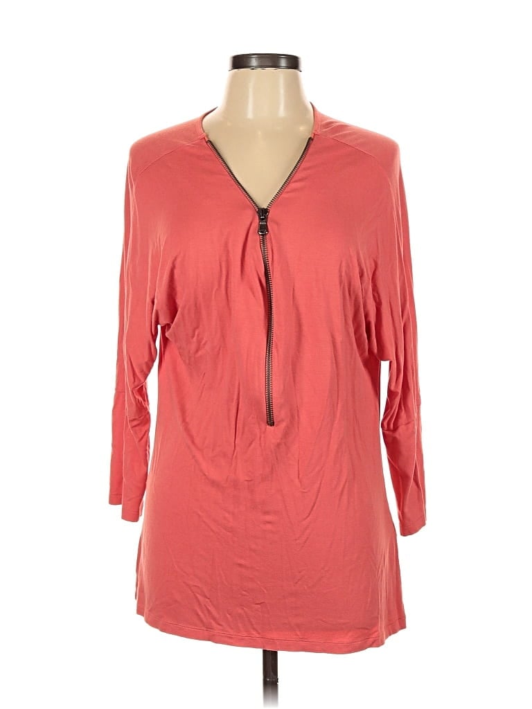 Pre-owned Venus 3/4 Sleeve Blouse In Red