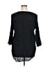 St. John's Bay Black 3/4 Sleeve Button-Down Shirt Size 0X - photo 2