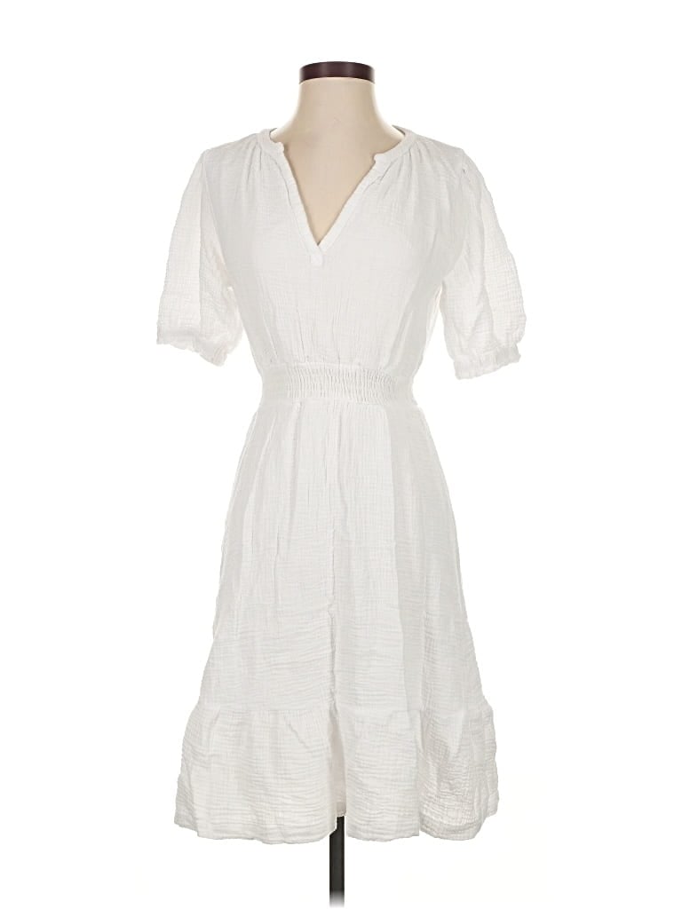 Pre-owned J By Joie Casual Dress In White