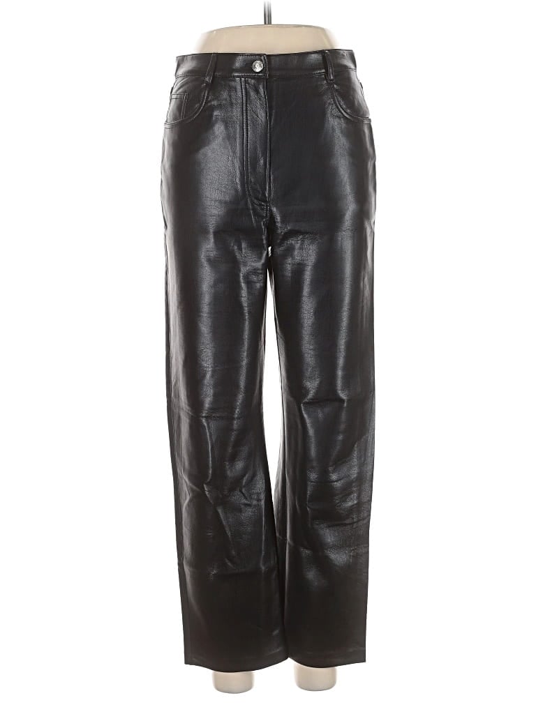 Pre-owned Wilfred Faux Leather Pants In Black