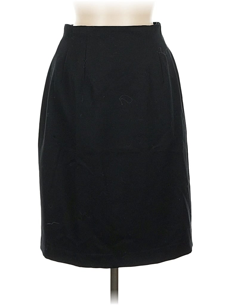 Pre-owned Lands' End Formal Skirt In Black