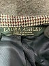 Laura Ashley 100% Wool Houndstooth Gray Burgundy Wool Blazer Size 4 - photo 6