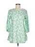 Assorted Brands 100% Rayon Green 3/4 Sleeve Blouse Size M - photo 1