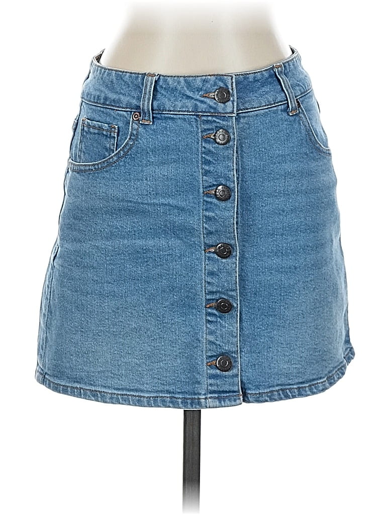 Pre-owned Harper Heritage Denim Skirt In Blue