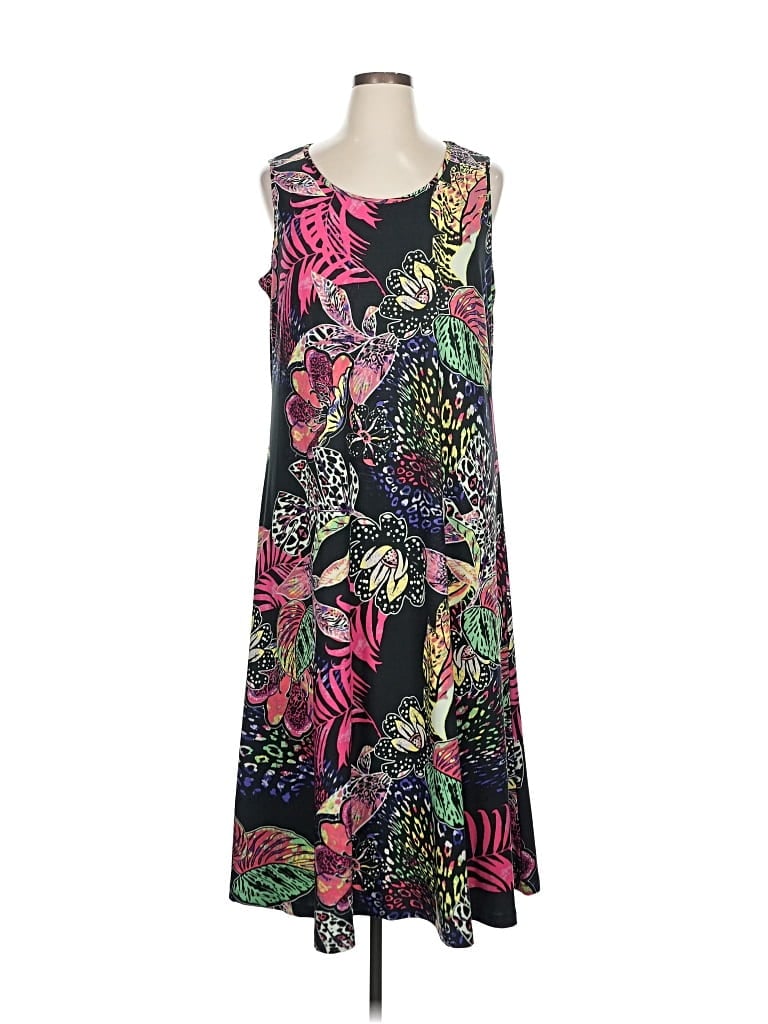 Pre-owned Attitudes By Renee Casual Dress In Black