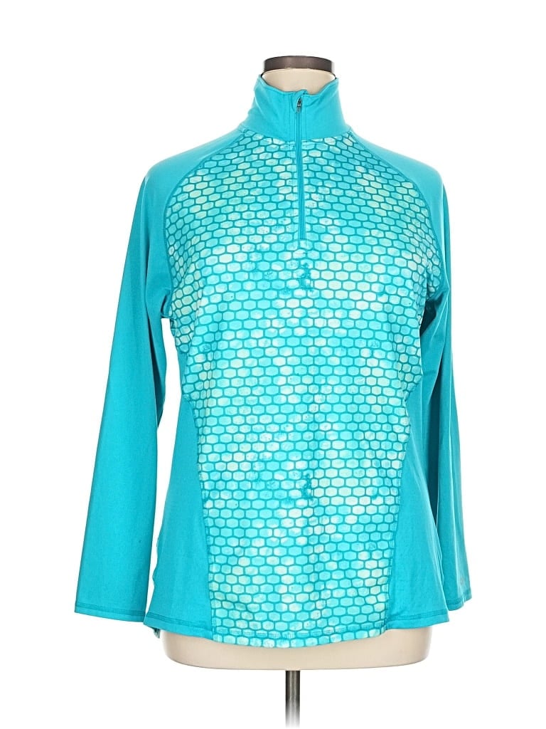 Pre-owned C9 By Champion 3/4 Sleeve T-shirt In Blue