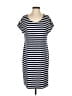Lands' End Stripes Blue Casual Dress Size S - photo 1