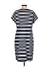 Lands' End Stripes Blue Casual Dress Size S - photo 2
